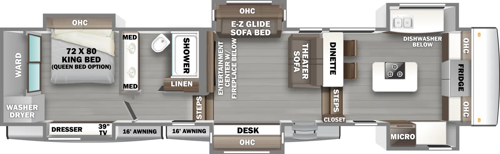 Riverstone 421FK Floorplan